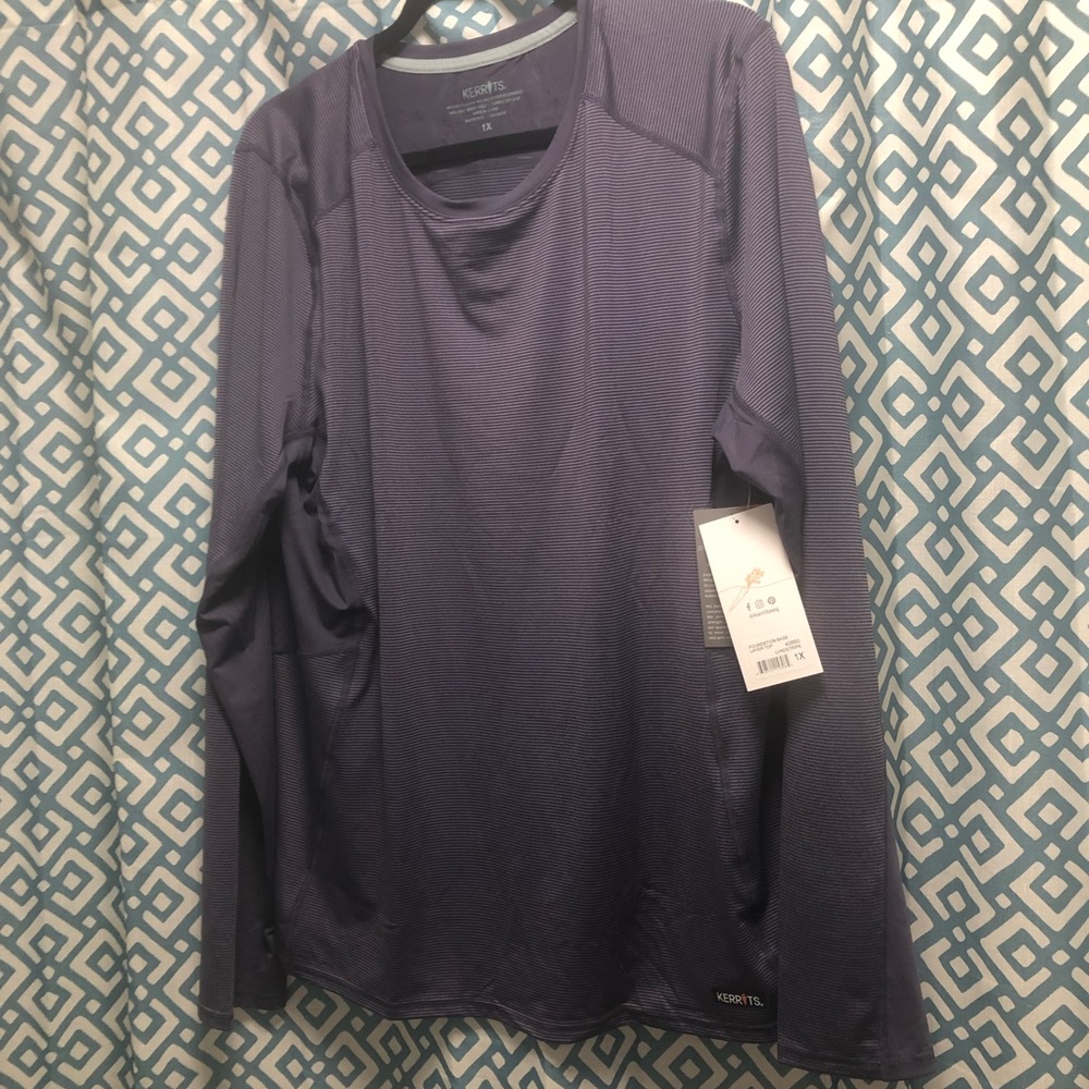 Long sleeve NWT purple stripe with horse pattern